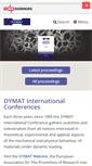 Mobile Screenshot of dymat-proceedings.org